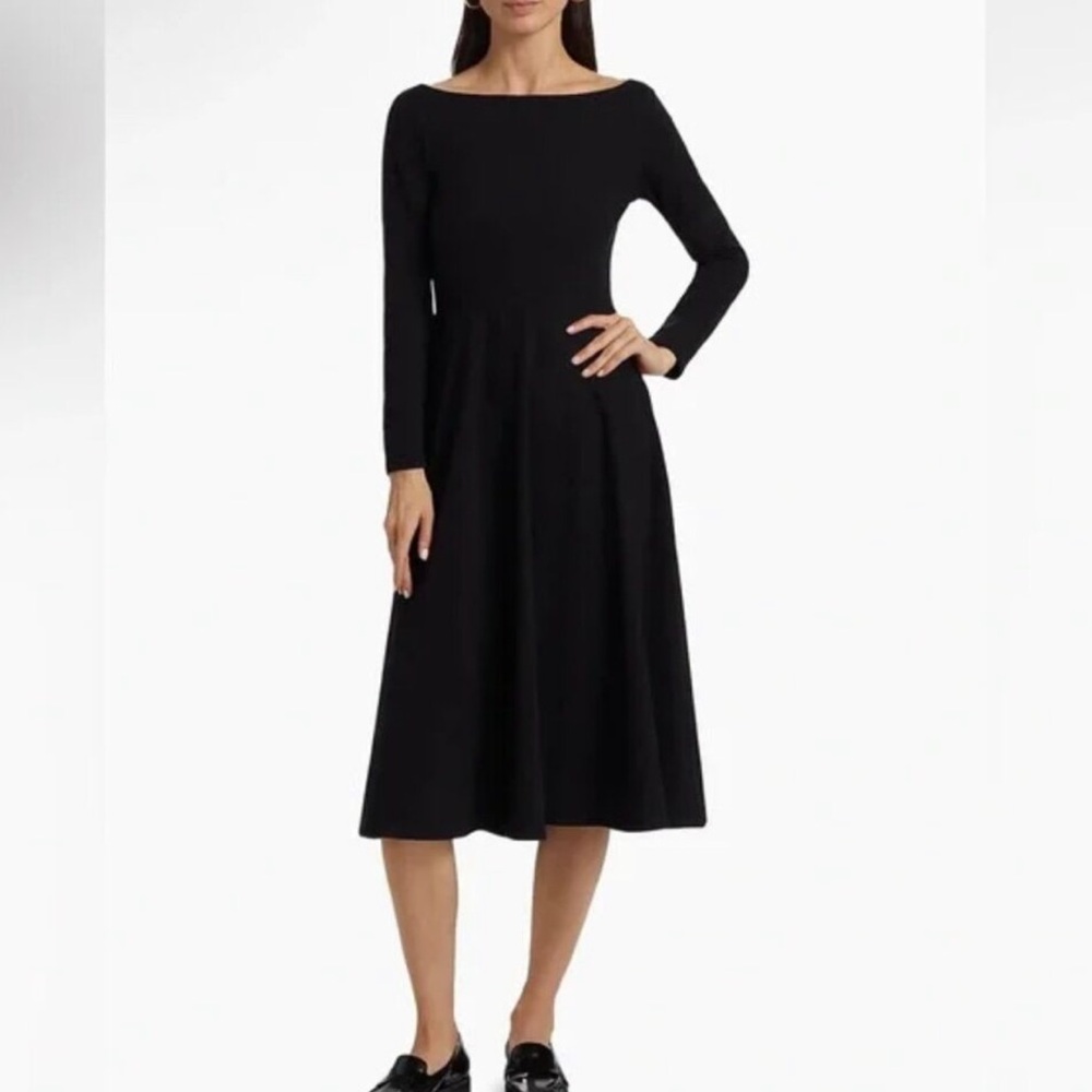 Elegant Black Long Sleeve Dress